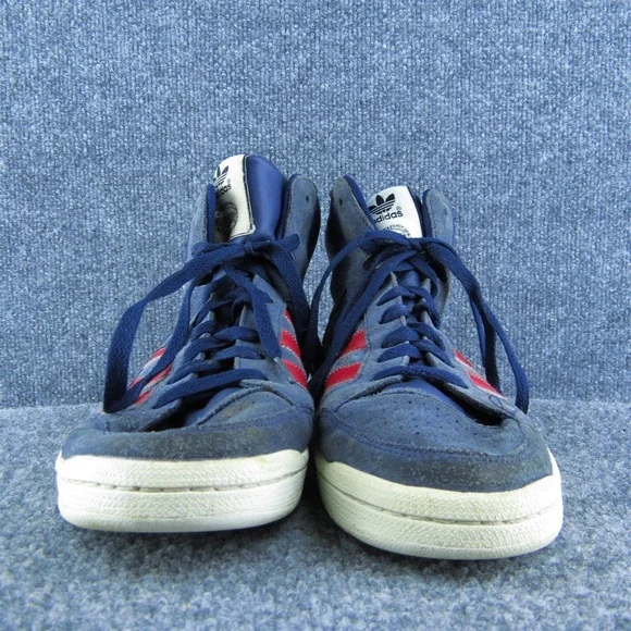 adidas VNTG Sample Men Sneaker Shoes Blue Leather Lace Up Size 9 Medium‎